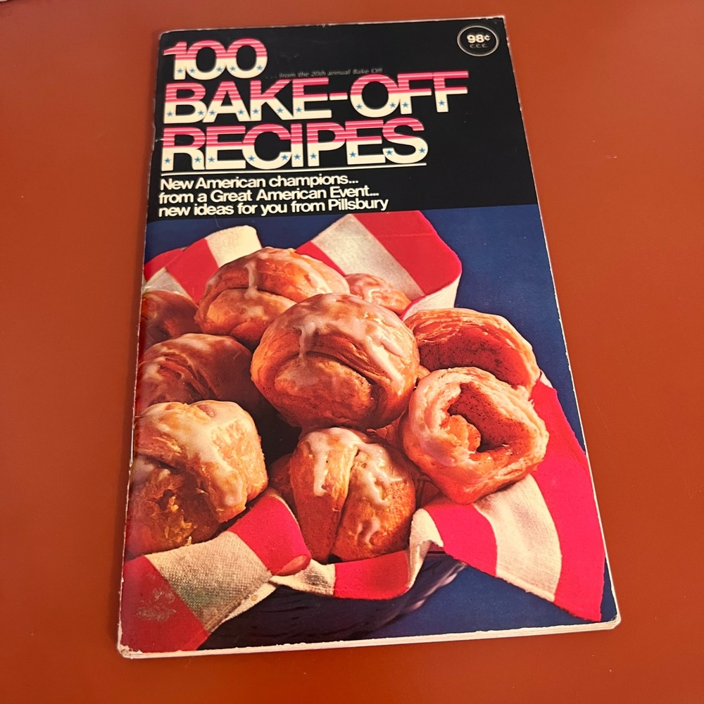 Vintage 1969 Pillsbury 100 Bake-Off Recipes‎ Cookbook 20th Anniversary Edition